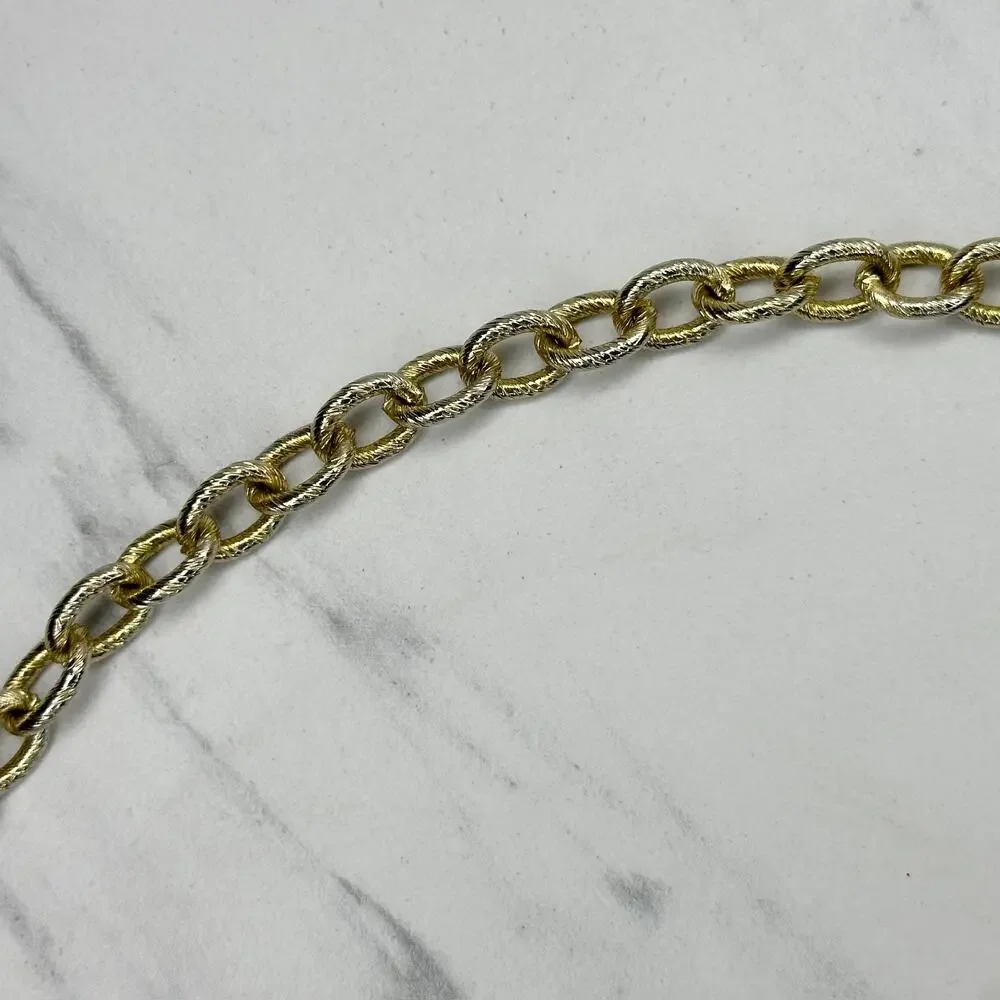 Vintage Chunky Gold Tone Chain Belt OS ✨